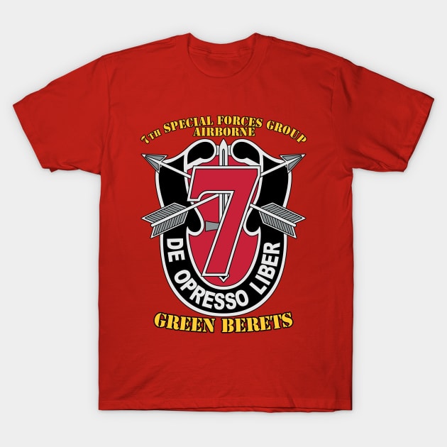 7th Special Forces Group T-Shirt by MBK